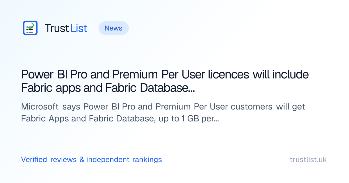 Power BI Pro and Premium Per User licences will include Fabric apps and ...